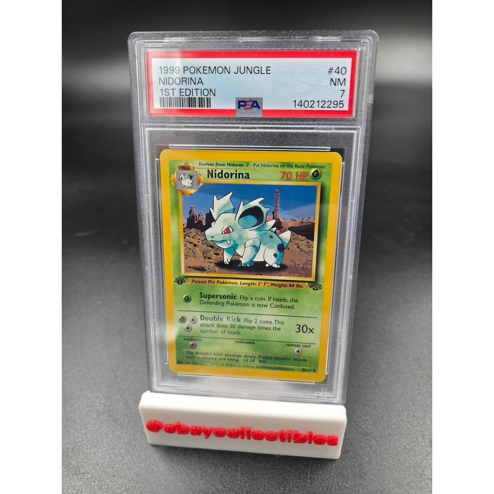 1999 Pokemon Jungle Nidorina 1st Edition #40 PSA 7 NM Near Mint Graded Card